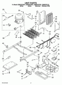 UNIT PARTS Diagram and Parts List for GS6NVEXVS01  Whirlpool Refrigerator