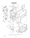 DOOR Diagram and Parts List for DU8900XT2  Whirlpool Dishwasher