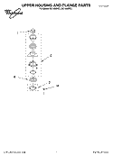 SECTION Diagram and Parts List for GC1000PE1  Whirlpool Food Waste Disposer