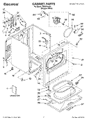 SECTION Diagram and Parts List for TEDS740JQ1  Estate Dryer