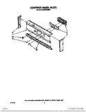 CONTROL PANEL Diagram and Parts List for BES730WW0  Whirlpool Wall Oven