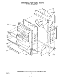 REFRIGERATOR , NOT ILLUSTRATED Diagram and Parts List for ET18MKXPWR2  Whirlpool Refrigerator