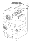 ICEMAKER Diagram and Parts List for 4KSRS25CHW01  KitchenAid Refrigerator