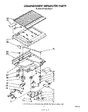 COMPARTMENT SEPARATOR Diagram and Parts List for ET16EK1PWR1  Whirlpool Refrigerator