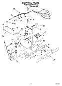 CONTROL PARTS Diagram and Parts List for ED2FHEXSL01  Whirlpool Refrigerator