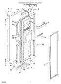 FREEZER DOOR Diagram and Parts List for GD22SFXHS02  Whirlpool Refrigerator