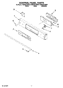 Part Location Diagram of WPW10156273 Whirlpool Control Panel - Stainless