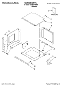 OVEN PARTS Diagram and Parts List for KBHS109SSS00  KitchenAid Microwave