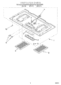 VENTILATION Diagram and Parts List for MH6150XHT0  Whirlpool Microwave