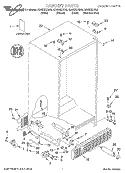 CABINET, LITERATURE Diagram and Parts List for GD25DIXHB02  Whirlpool Refrigerator
