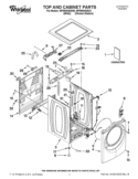 Part Location Diagram of W10441081 Whirlpool TECH SHEET