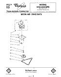 MOTOR AND DRIVE , PARTS NOT ILLUSTRATED Diagram and Parts List for TF8500XRP0  Whirlpool Trash Compactor