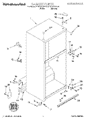 CABINET Diagram and Parts List for KTRP22KGAL01  KitchenAid Refrigerator