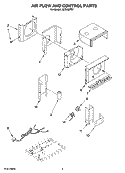 AIR FLOW AND CONTROL PARTS Diagram and Parts List for ACD052PS7  Whirlpool Air Conditioner