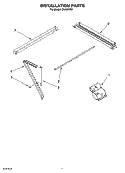 INSTALLATION PARTS Diagram and Parts List for CA15WYR1  Crosley Air Conditioner