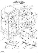 LINER, LIT/OPTIONAL Diagram and Parts List for RT14EKRBW00  Roper Refrigerator