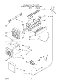 ICE MAKER Diagram and Parts List for 8ED22PQXFN01  Whirlpool Refrigerator