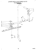 UPPER WASH AND RINSE Diagram and Parts List for KUDD23HY2  KitchenAid Dishwasher