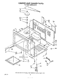 CABINET AND STIRRER Diagram and Parts List for MW830EXP0  Whirlpool Microwave