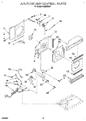 AIR FLOW AND CONTROL Diagram and Parts List for ACM062XE0  Whirlpool Air Conditioner