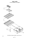 SHELF Diagram and Parts List for ET18JKXRWR1  Whirlpool Refrigerator