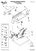 TOP AND CONSOLE PARTS Diagram and Parts List for LGR5635LQ1  Whirlpool Dryer