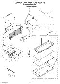 LOWER UNIT AND TUBE PARTS Diagram and Parts List for KBRS36FTX00  KitchenAid Refrigerator