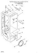 REFRIGERATOR LINER Diagram and Parts List for KSRS25FGSS13  KitchenAid Refrigerator