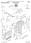 CABINET LINER AND DOOR, LITERATURE Diagram and Parts List for KUIS185JSS0  KitchenAid Ice Maker