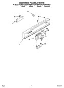 CONTROL PANEL PARTS Diagram and Parts List for KUDP01ILBS0  KitchenAid Dishwasher