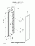 FREEZER DOOR PARTS Diagram and Parts List for KSSS36FTX03  KitchenAid Refrigerator