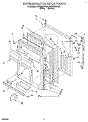 REFRIGERATOR DOOR Diagram and Parts List for 3ET22DKXDN00  Whirlpool Refrigerator