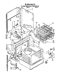 OVEN, LITERATURE Diagram and Parts List for KEDS200YWH2  KitchenAid Range