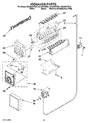 ICEMAKER PARTS, OPTIONAL PARTS (NOT INCLUDED) Diagram and Parts List for GC3JHAXTB01  Whirlpool Refrigerator