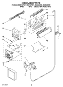 ICEMAKER PARTS, OPTIONAL PARTS (NOT INCLUDED) Diagram and Parts List for GS5SHAXTL01  Whirlpool Refrigerator