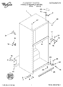 CABINET Diagram and Parts List for ET18NKXFN04  Whirlpool Refrigerator