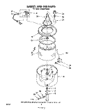 BASKET AND TUB Diagram and Parts List for LA5000XMW0  Whirlpool Washer