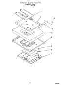 HIDDEN BAKE PARTS, MISCELLANEOUS PARTS Diagram and Parts List for GJP85201  Whirlpool Range
