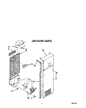 AIR FLOW Diagram and Parts List for KSRS22QXWH00  KitchenAid Refrigerator