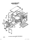 UPPER OVEN Diagram and Parts List for SE950PEPW0  Whirlpool Range