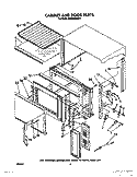 CABINET AND DOOR Diagram and Parts List for MW8650XS6  Whirlpool Microwave
