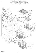 FREEZER LINER Diagram and Parts List for GD27DQXFW01  Whirlpool Refrigerator