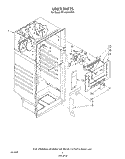 LINER Diagram and Parts List for RT14CKXVW00  Roper Refrigerator