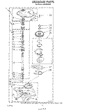GEARCASE Diagram and Parts List for LA6055XSW0  Whirlpool Washer