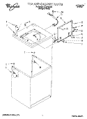 TOP AND CABINET, LIT/OPTIONAL Diagram and Parts List for LST6132DQ0  Whirlpool Washer