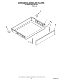 DRAWER & BROILER PARTS Diagram and Parts List for WFG714HLAS0  Whirlpool Range
