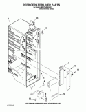 REFRIGERATOR LINER PARTS Diagram and Parts List for BRS70HRBNA00  Whirlpool Refrigerator