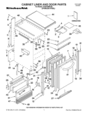 CABINET LINER AND DOOR PARTS Diagram and Parts List for KUIA18NNJS5  KitchenAid Ice Maker