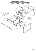 TOP VENTING PARTS Diagram and Parts List for KEMC307KBL03  KitchenAid Microwave Oven Combo