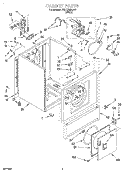 SECTION Diagram and Parts List for 3CEP2920DW0  Whirlpool Dryer